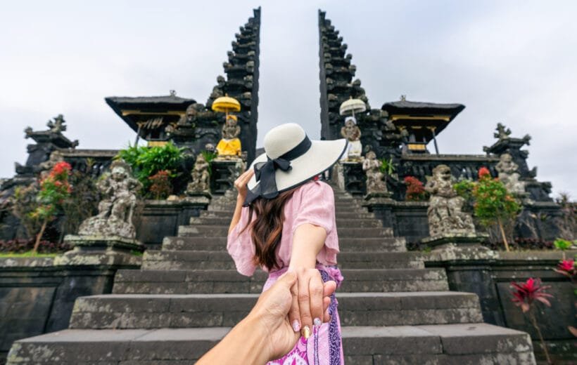 Budget international travel from India—tourist at Mount Fuji in Japan